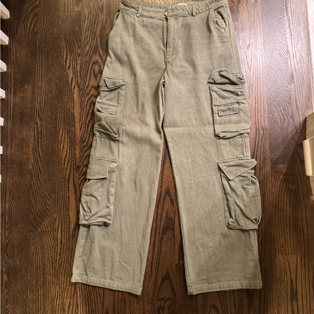 Olive green cargo pants
